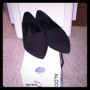 Aldo black flats size 8